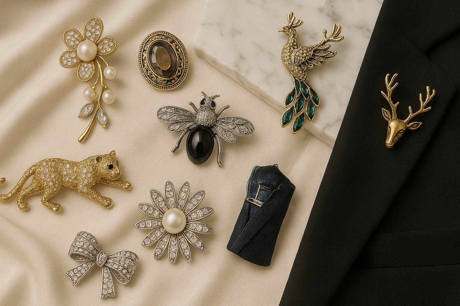 home-broche Брошка „Антична капка вода“